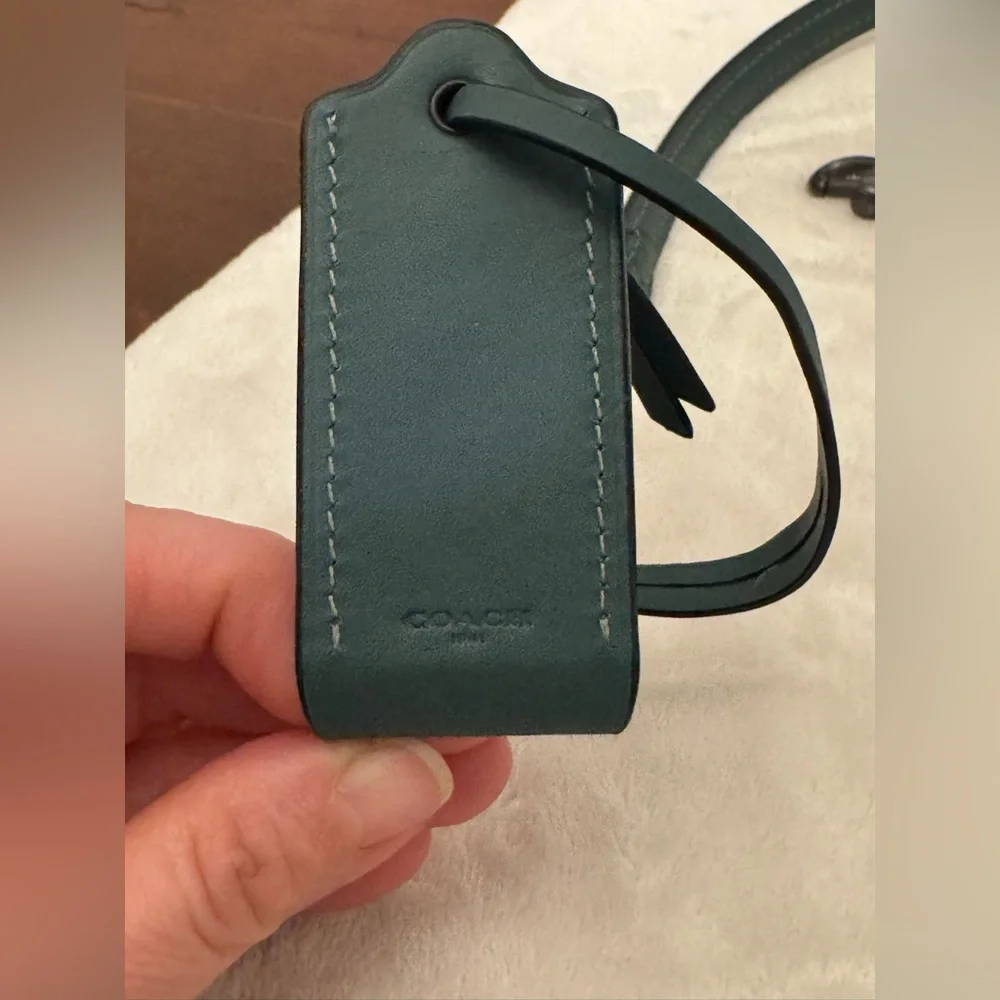 Coach Rogue25 set of 2 shoulder straps, clotchette‘n 1941 leather tag-turquoise - Picture 10 of 13